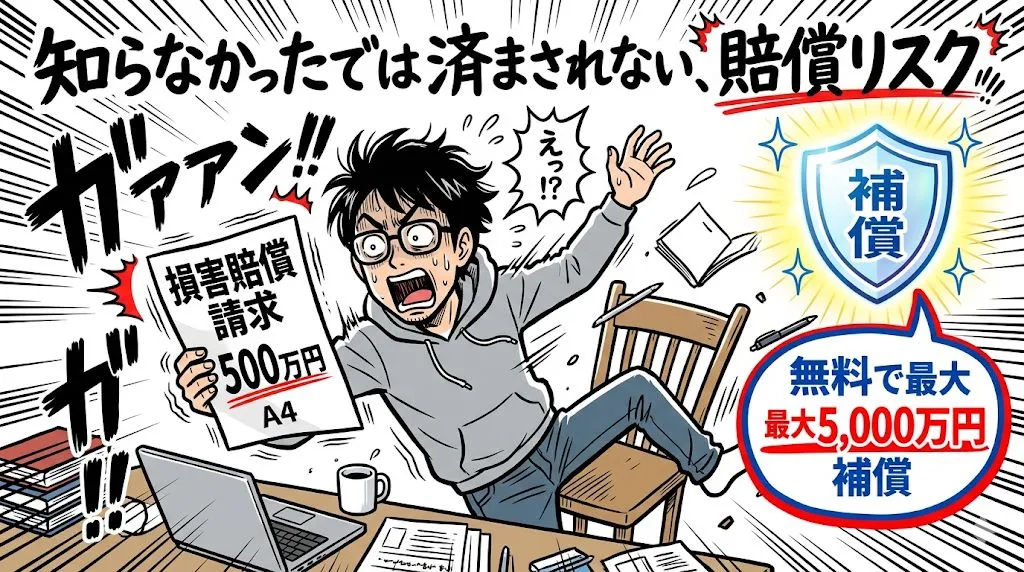 フリーランスの損害賠償リスクと無料保険