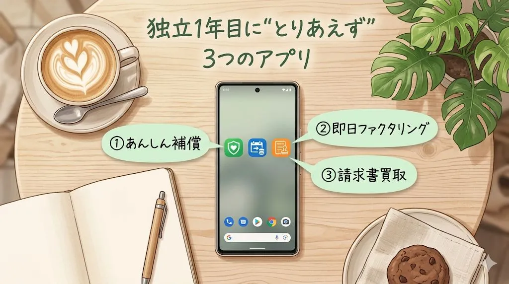 独立1年目におすすめのファクタリング3社比較