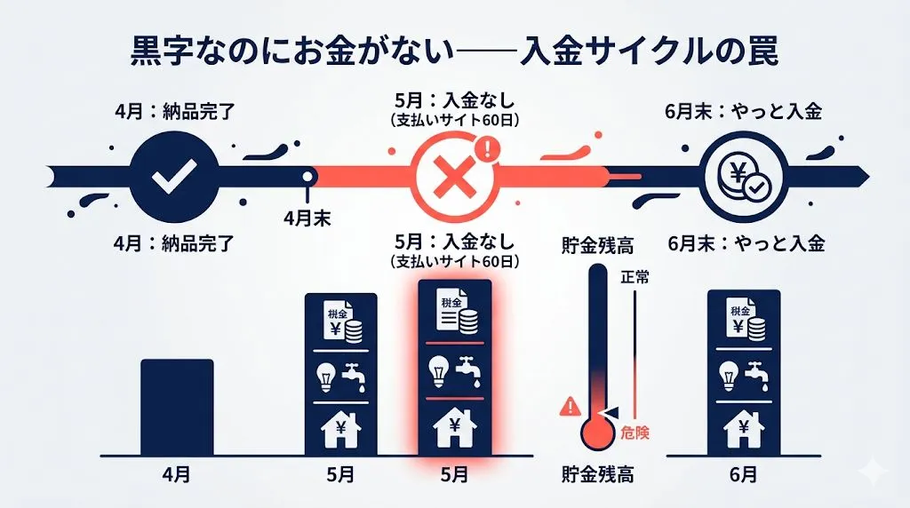 キャッシュフローの不安定